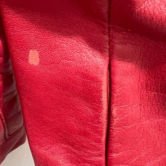 Kenneth Cole Reaction Red Leather Jacket size XS - Picture 9 of 12